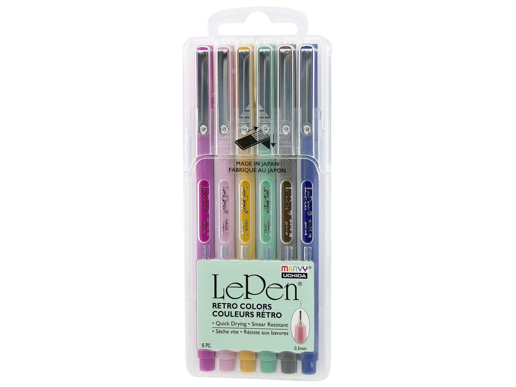 Le Pen Retro Colors - Set of 6 Pens