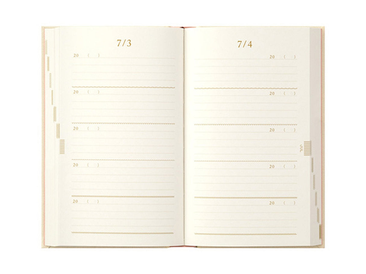 Midori 5 Years Diary Embroidered