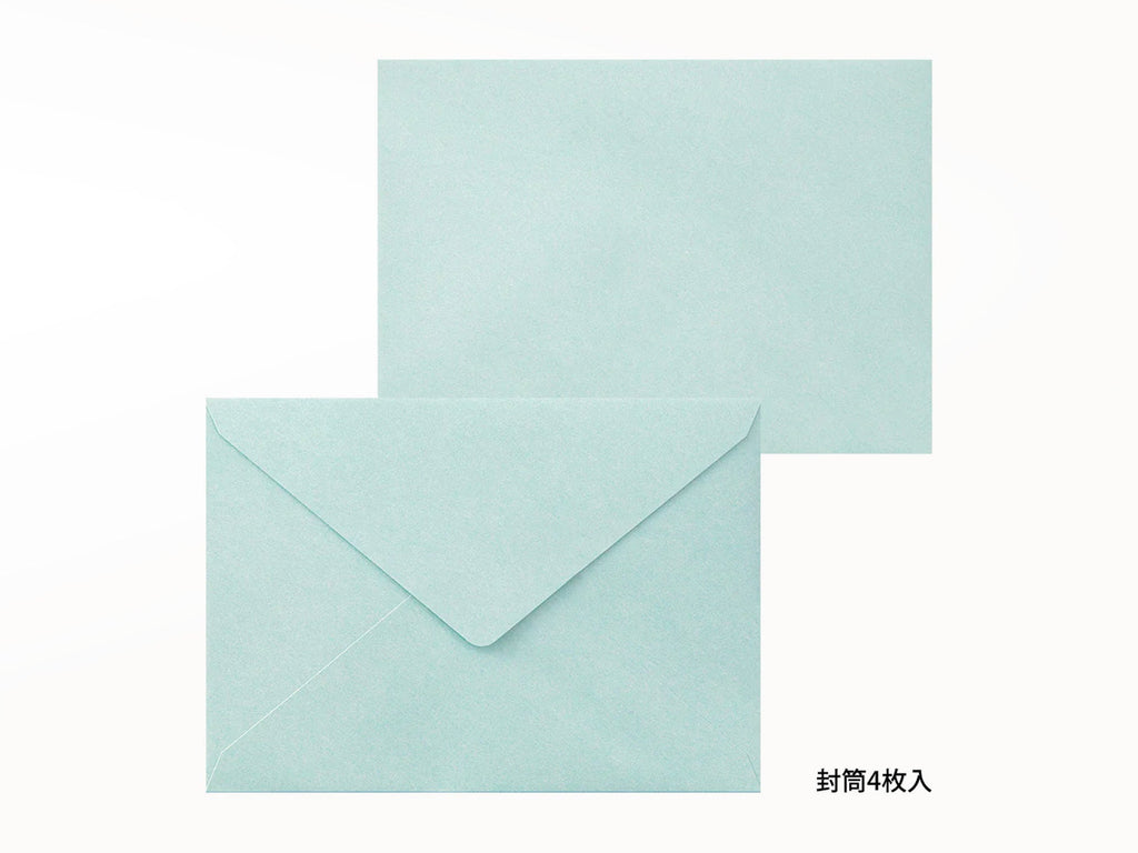 Midori Letter Writing Set - 478 Letterpress Flower Frame