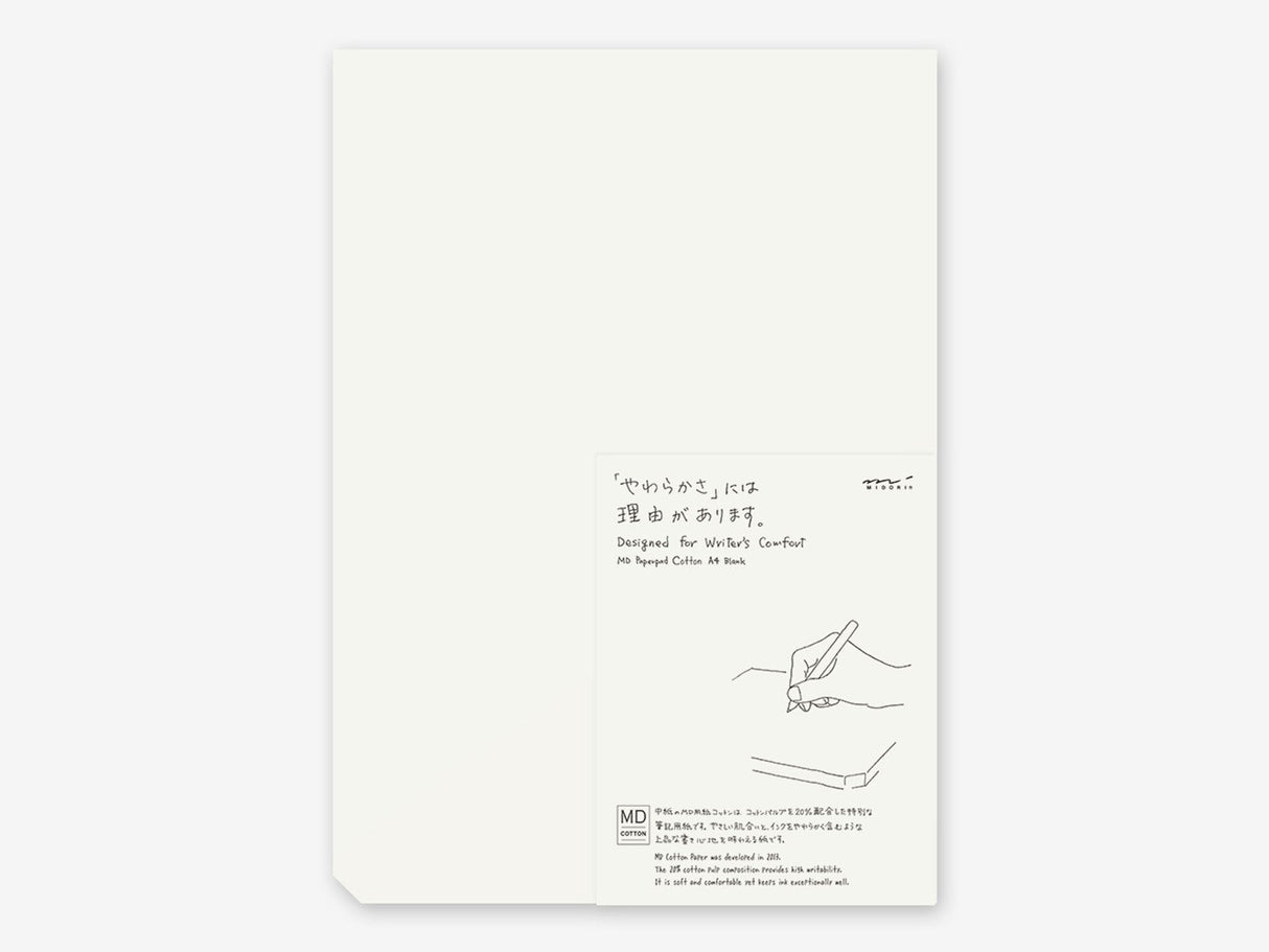 Midori MD Cotton Paper Pad A4