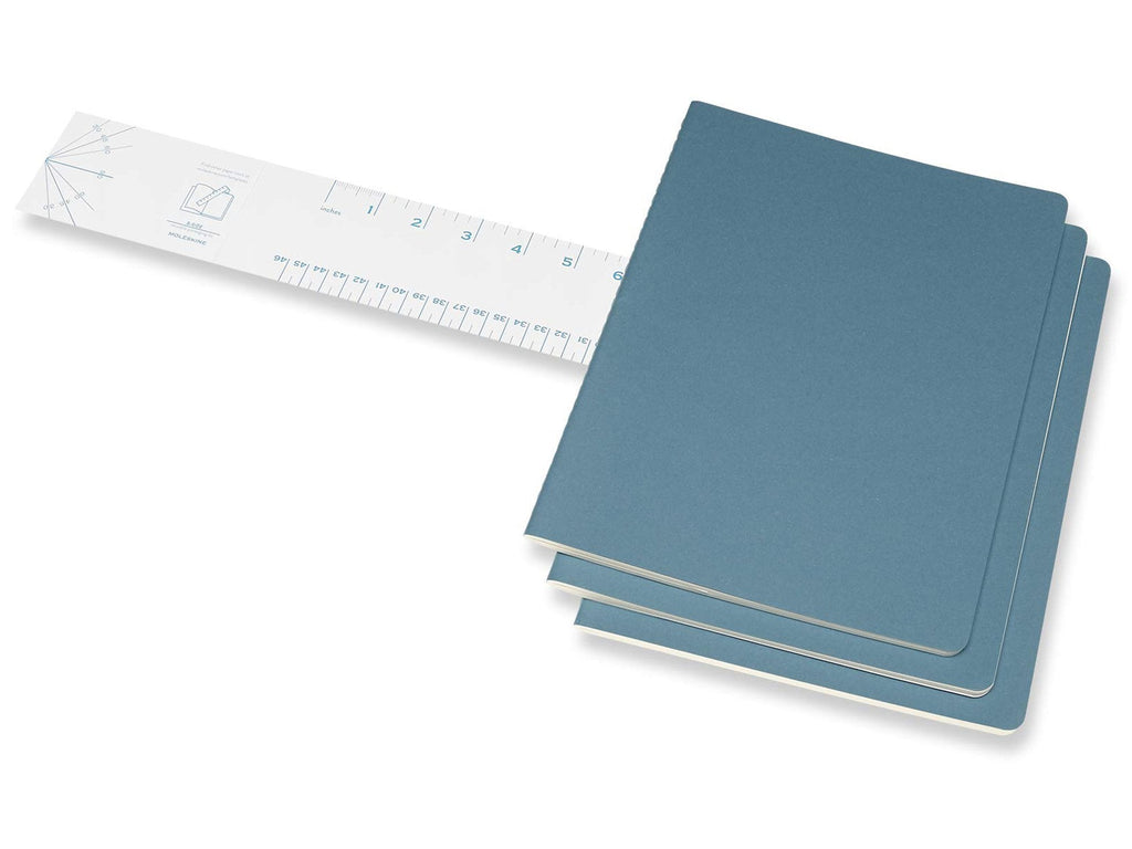 Moleskine Cahier Journal Set of 3 - Brisk Blue
