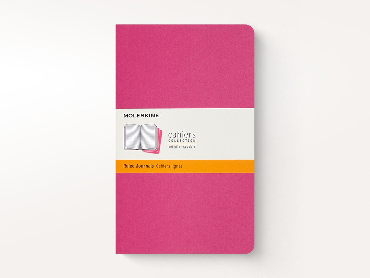 Moleskine Cahier Journal Set of 3 - Kinetic Pink
