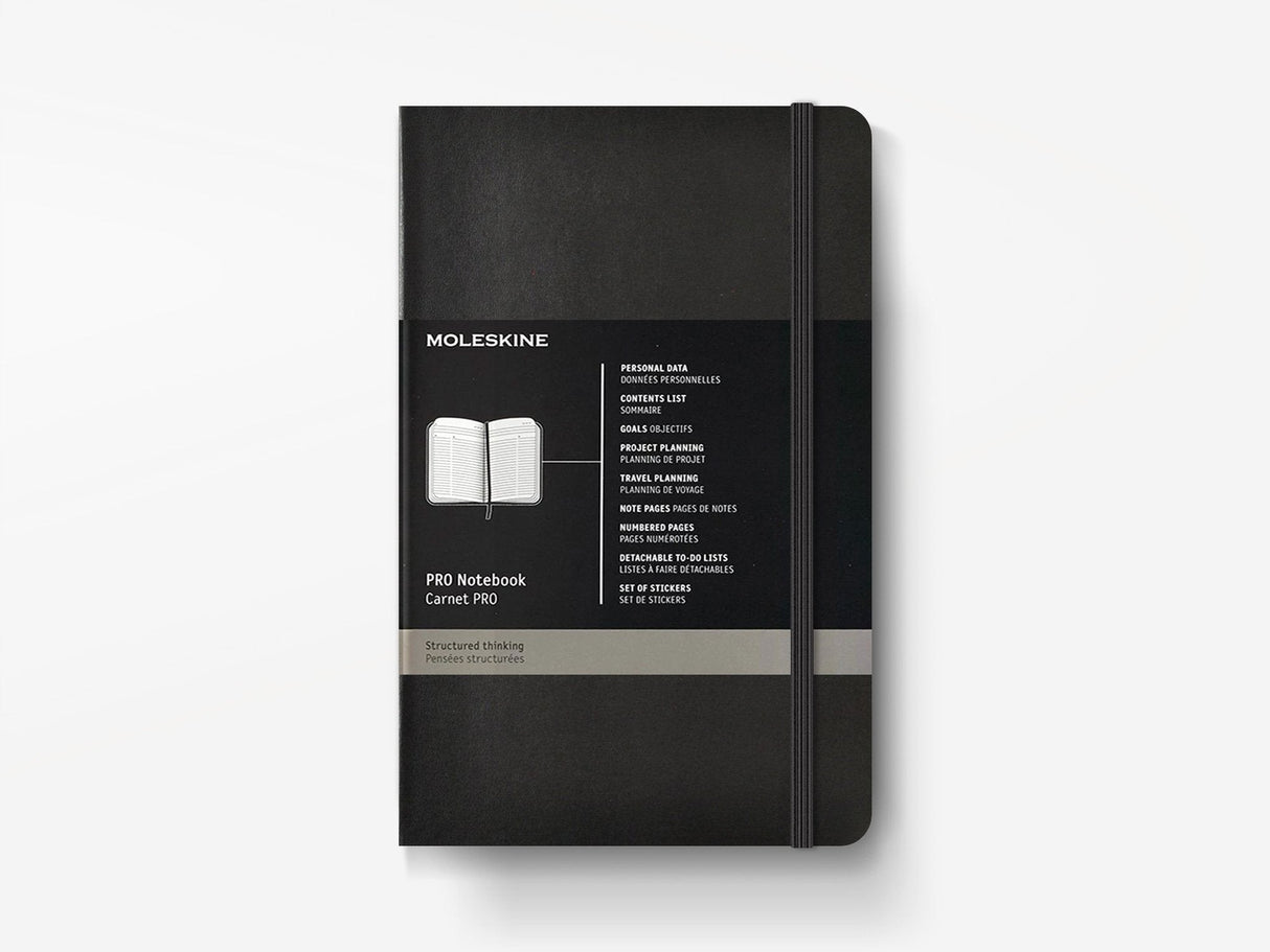 Moleskine PRO Notebook Black Soft Cover