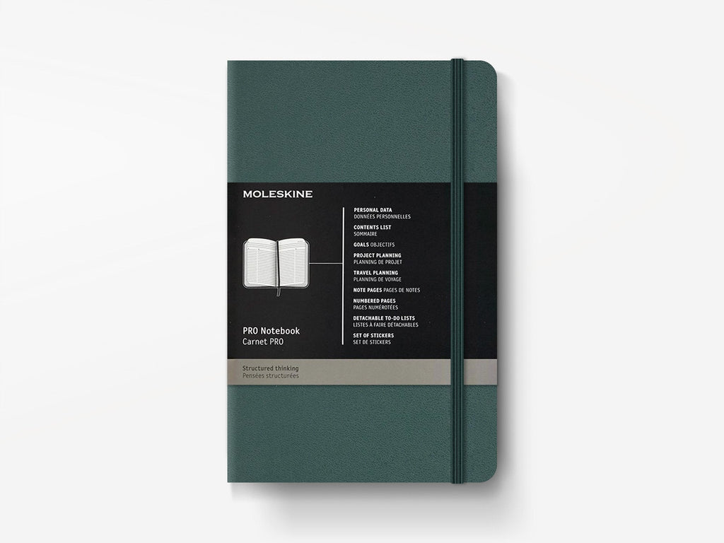 Moleskine PRO Notebook Forest Green Hard Cover