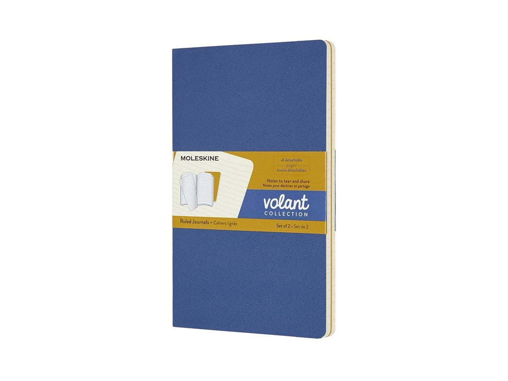 Moleskine Volant Journals Forget Me Not Blue / Amber Yellow