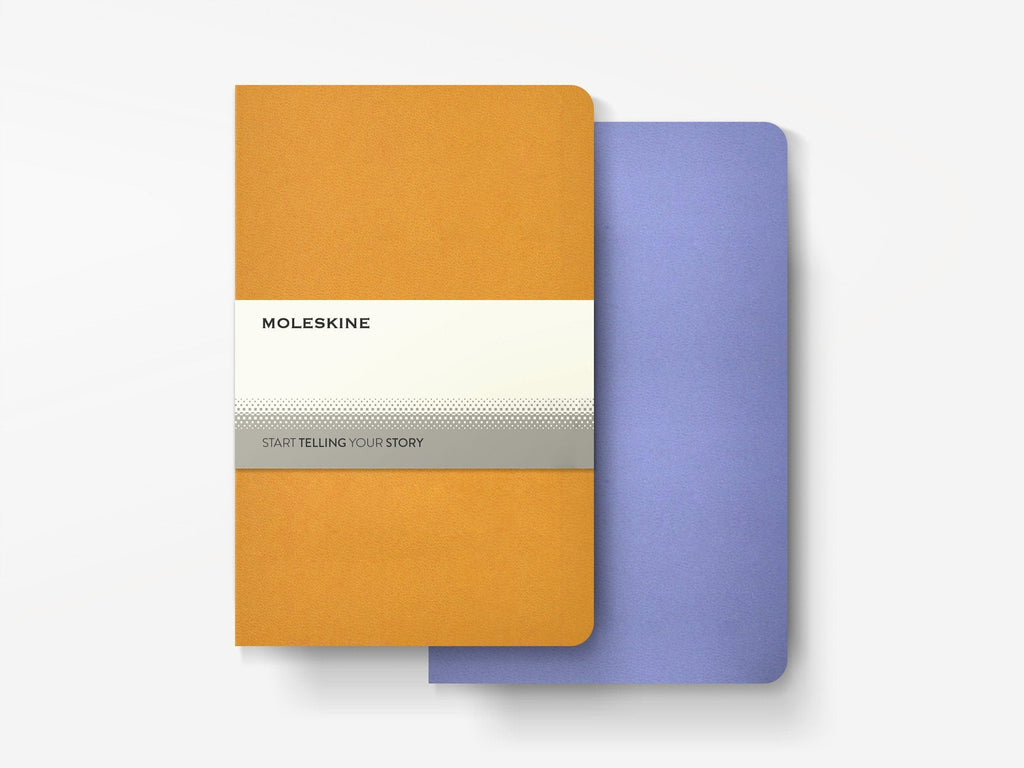 Moleskine Volant Journals Forget Me Not Blue / Amber Yellow