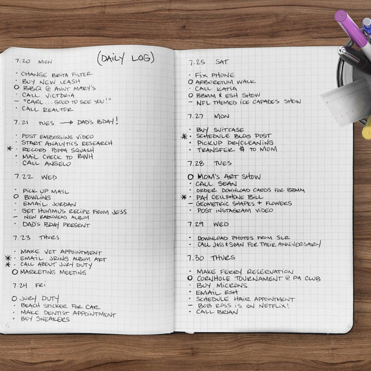 25 Ways to Fill a Journal Page – Jenni Bick Custom Journals