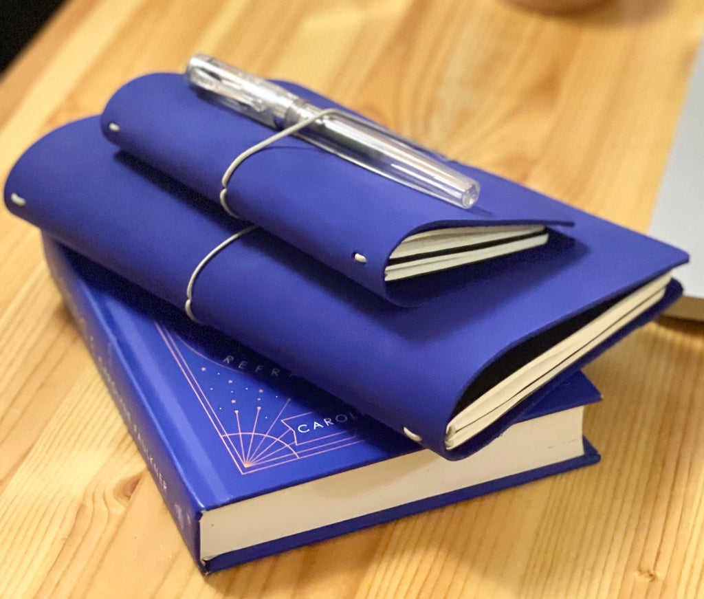 REFILLABLE LEATHER JOURNAL - SPECIAL EDITION YVES KLEIN BLUE
