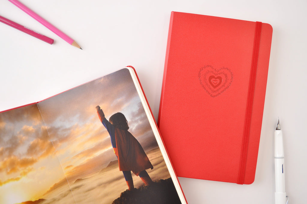 Red Moleskines with Logo & Insert Page