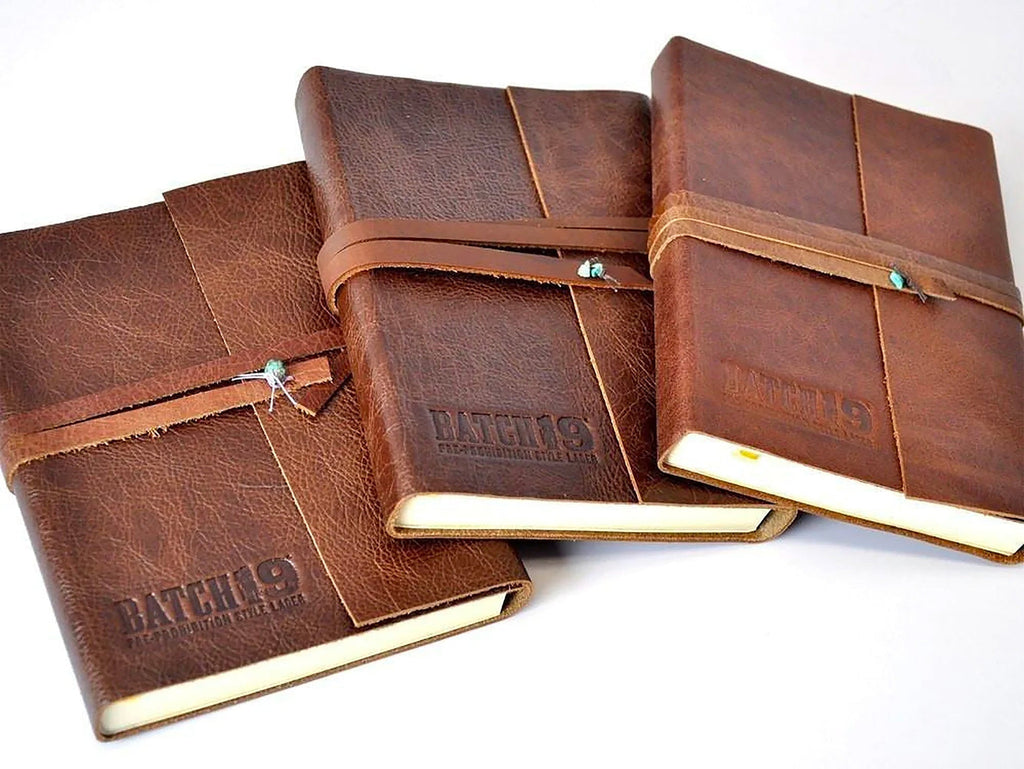 Rustic Leather with Blind Embossed Logo