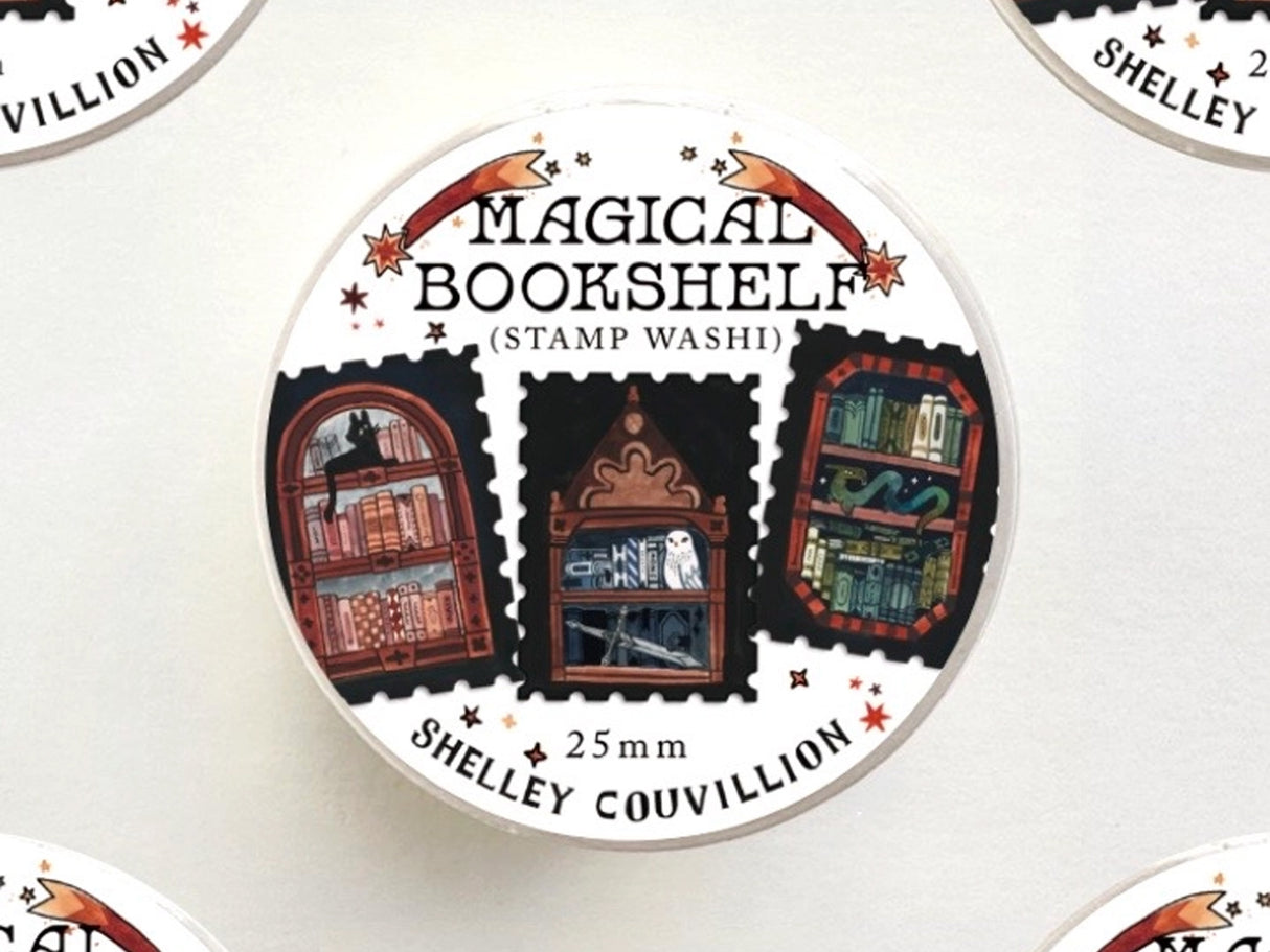 Magical Bookshelf Stamps Washi Tape