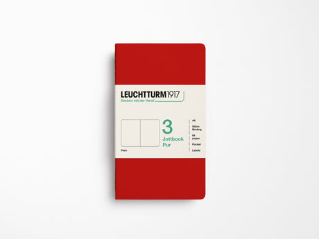 Leuchtturm 1917 Jottbook Pur Set of 3 - Cherry