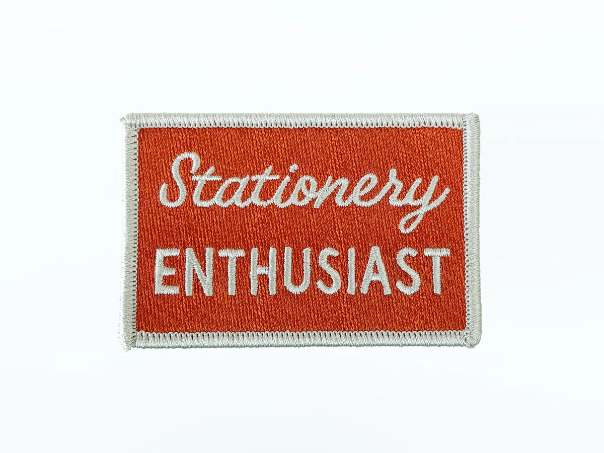 Stationery Enthusiast Embroidered Iron On Patch
