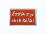 Stationery Enthusiast Embroidered Iron On Patch