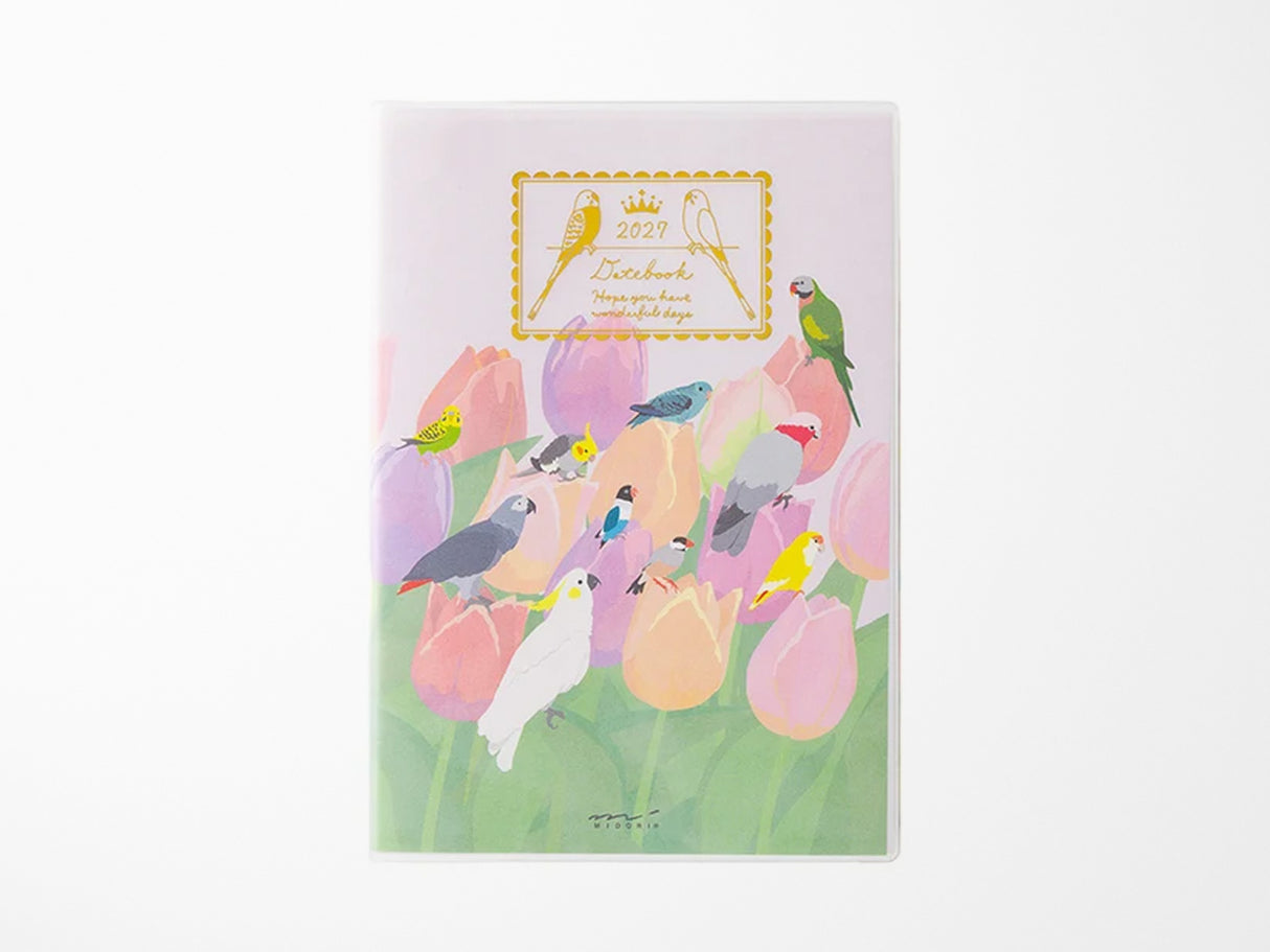 Midori Pocket Diary B6 Bird 2027