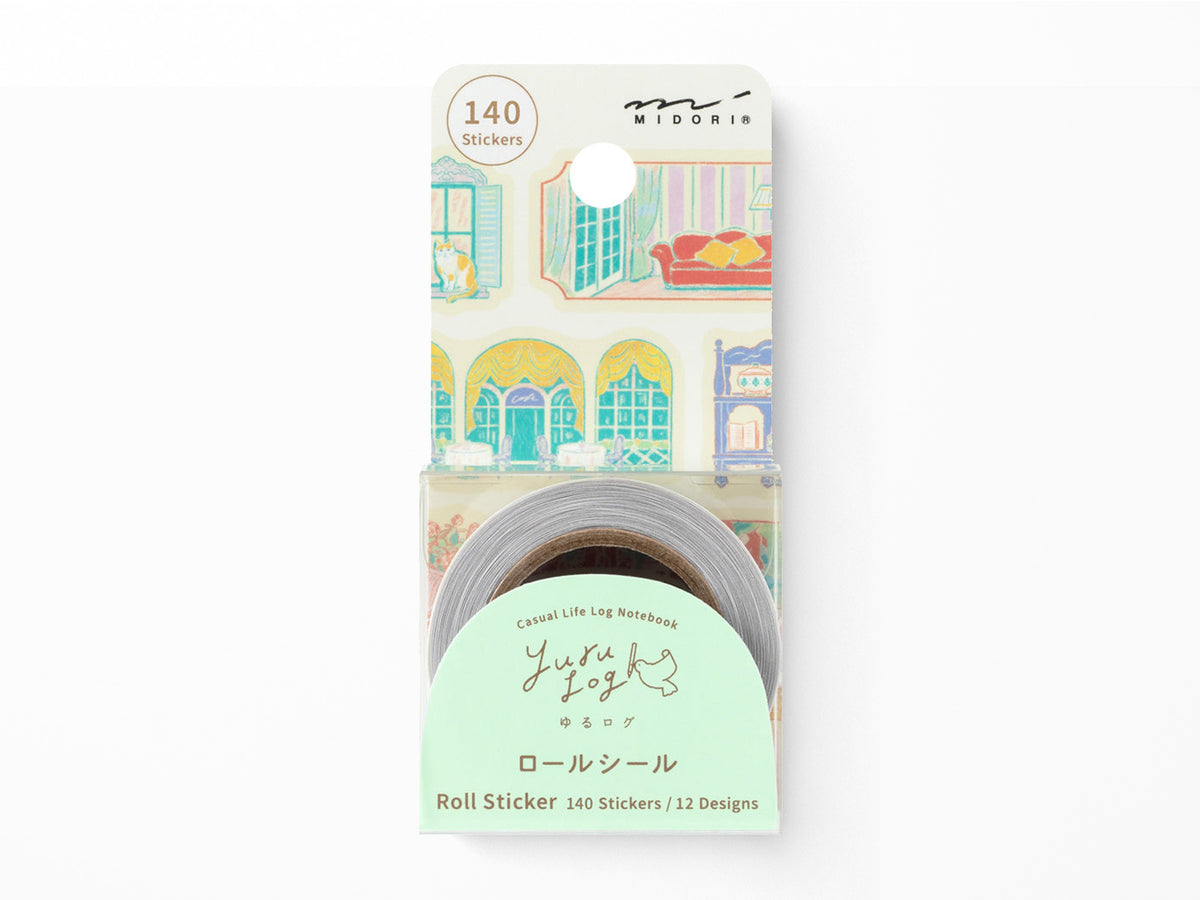 Midori Yuru Log Roll Sticker Window Views