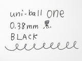 Uni-Ball One Retractable Gel Pen Sleek Black