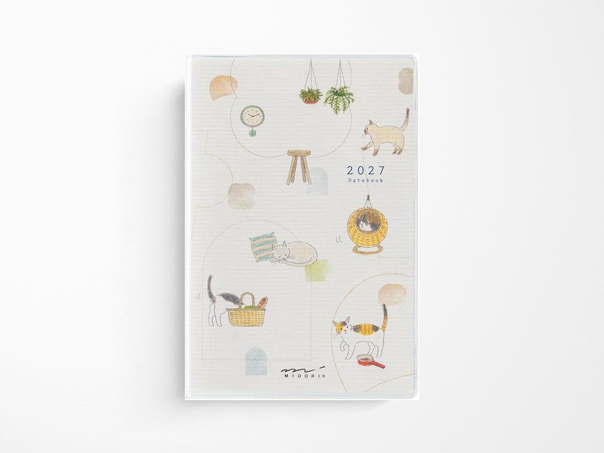 Midori Pocket Diary Mini Cat 2027