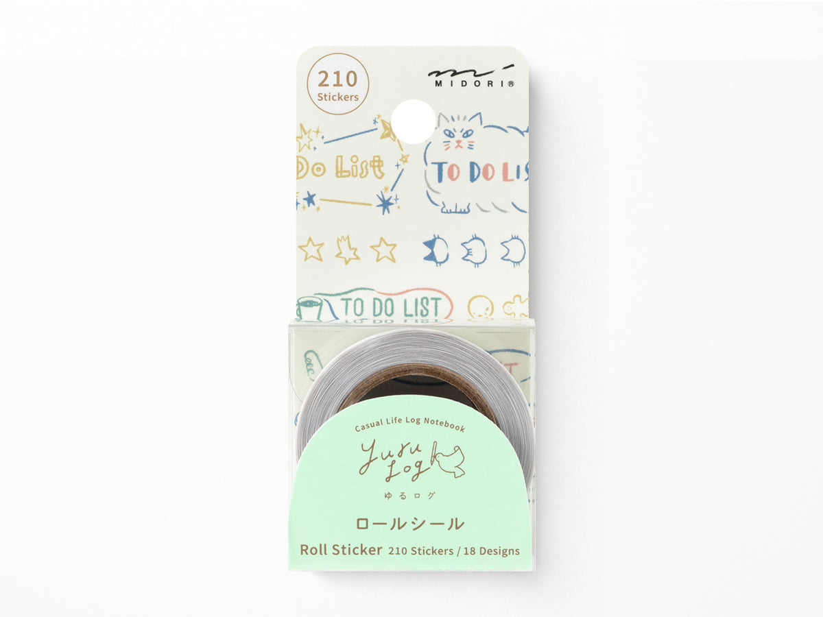 Midori Yuru Log Roll Sticker List