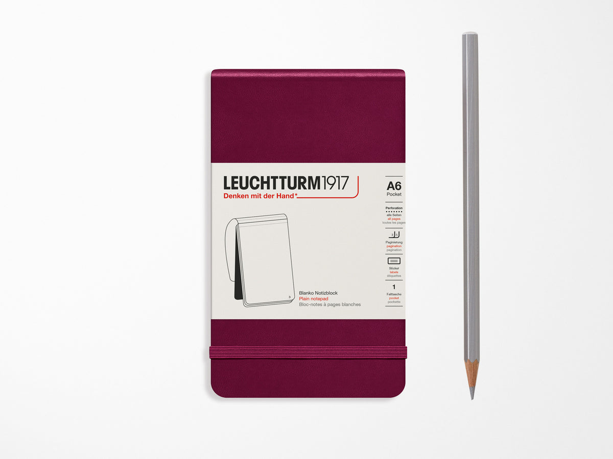 Leuchtturm 1917 Pocket Notepad - Port Red