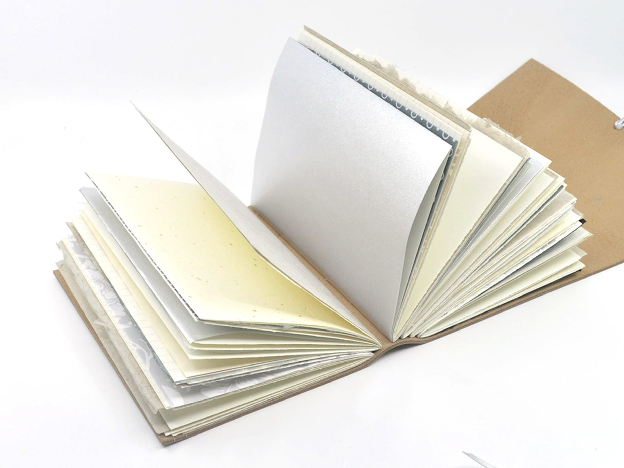 Silver Dollar One of a Kind Leather Journal