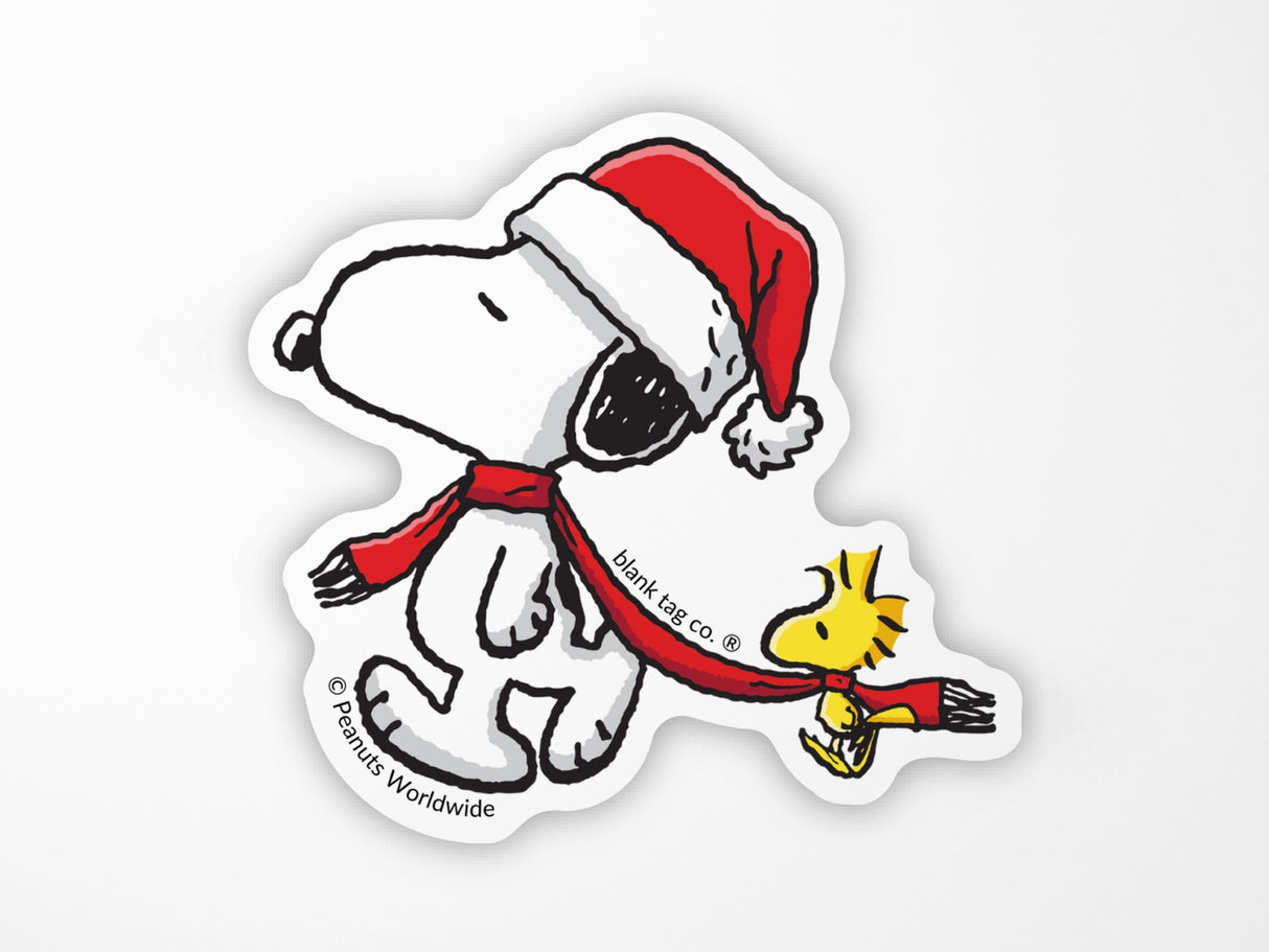 Snoopy Scarf Vinyl Sticker