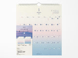 Midori Wall Calendar 2027 - Day-Length Gradation