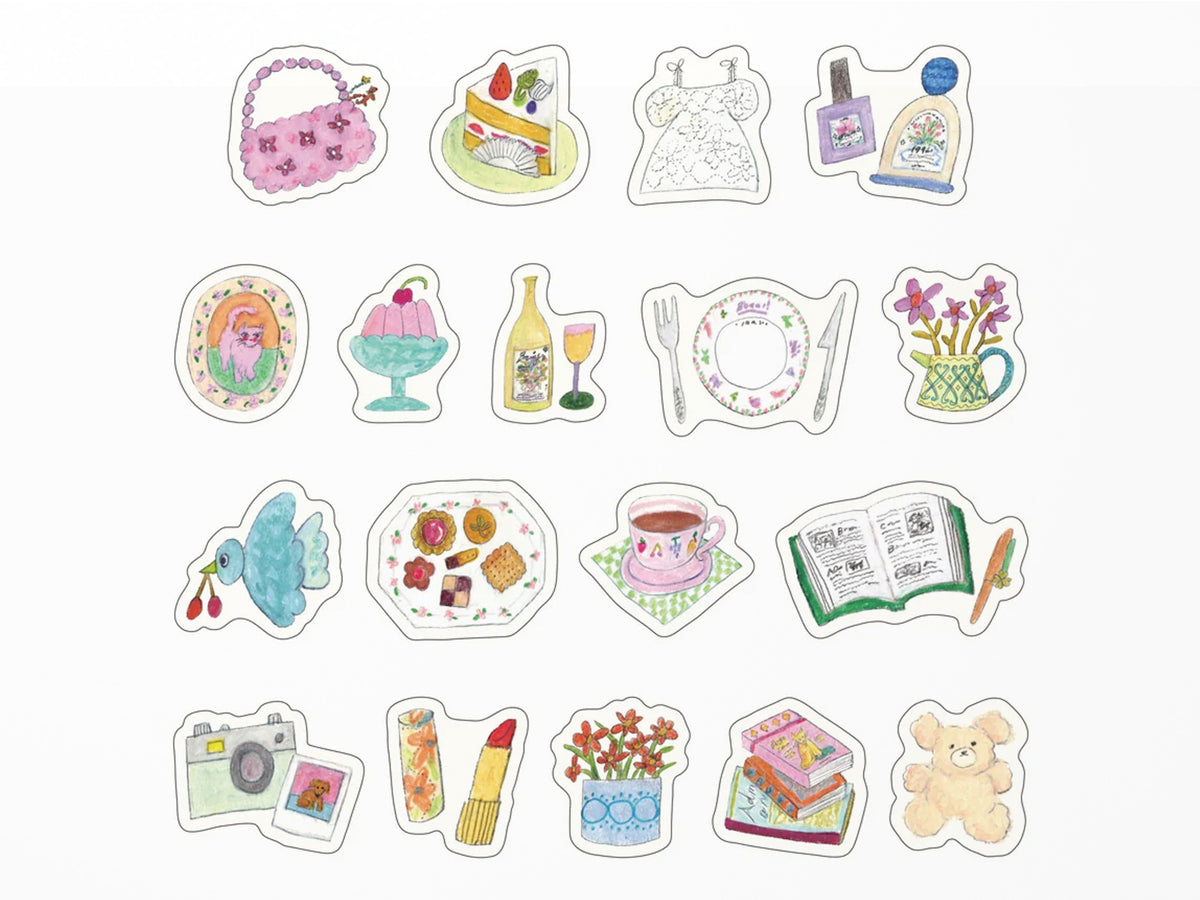 Midori Yuru Log Roll Sticker Motifs