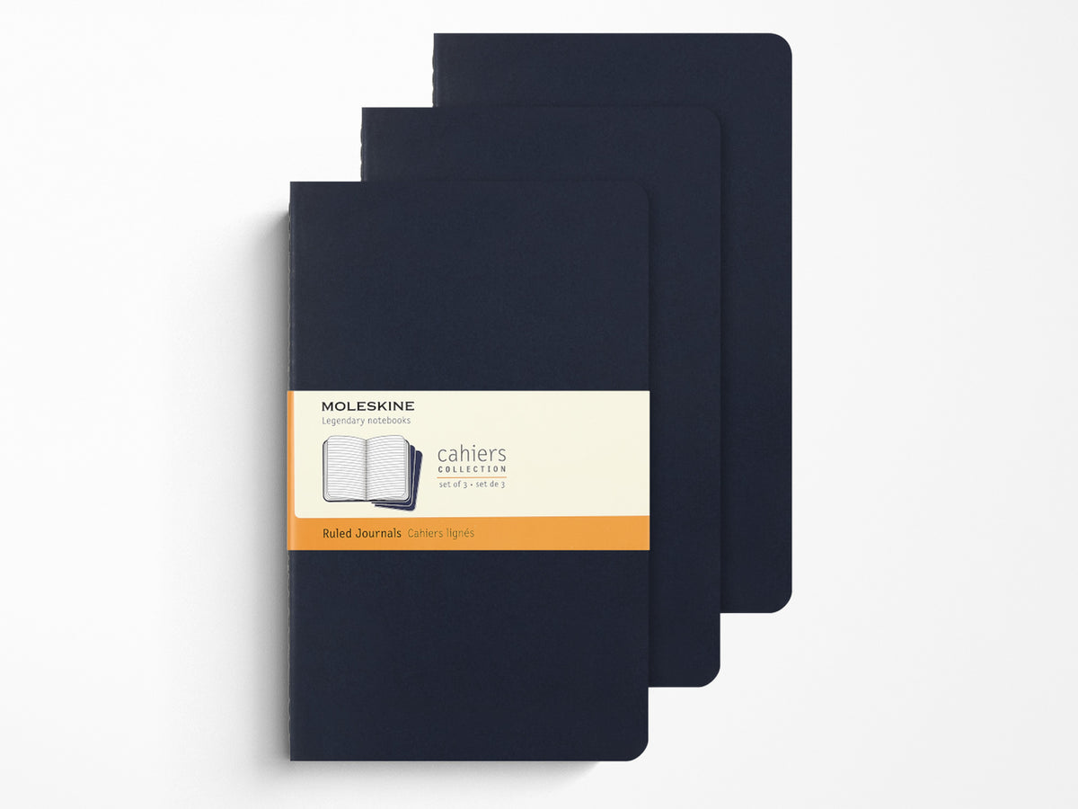 Moleskine Cahier Journal Set of 3 - Indigo Blue