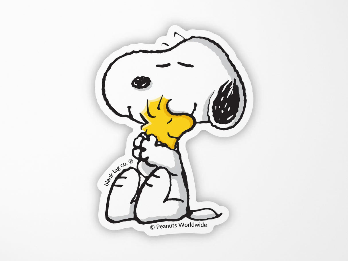 Snoopy Hugging Woodstock Vinyl Sticker