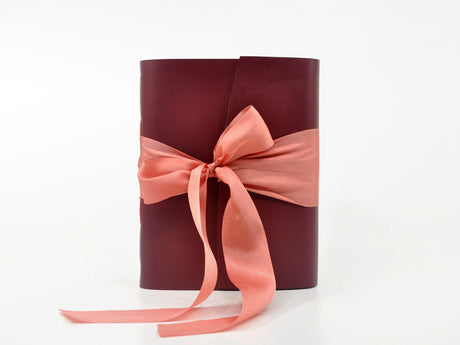 California Poppy One of a Kind Leather Journal