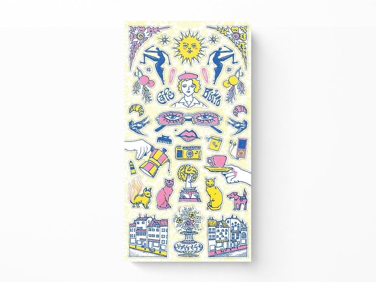 Euro Cafe Mini Sticker Sheet