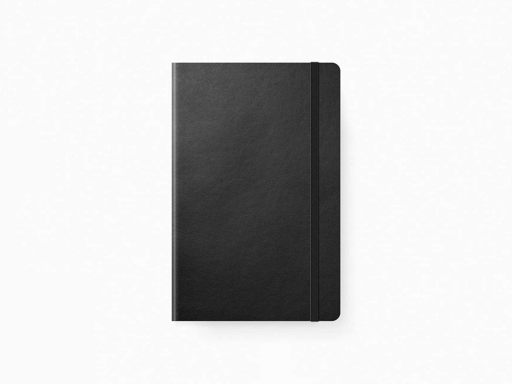 2025 Leuchtturm 1917 Weekly Planner & Notebook - BLACK Softcover, Ruled Pages