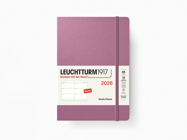 2026 Leuchtturm 1917 Weekly Planner - DUSTY ROSE Hardcover