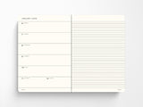 2026 Leuchtturm 1917 Weekly Planner & Notebook - NAVY Softcover, Ruled Pages