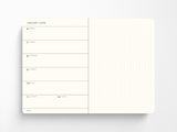 2026 Leuchtturm 1917 Weekly Planner & Notebook - RISING SUN Hardcover, Dotted Pages