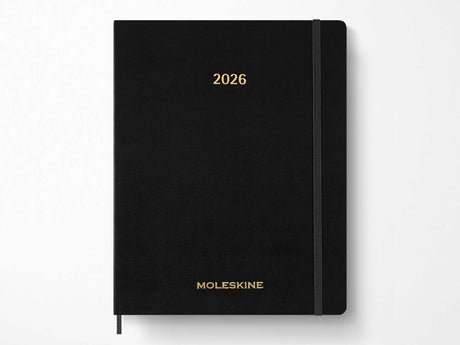 2026 Moleskine 15 Month Essential Weekly Vertical Planner - BLACK Softcover