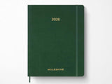 2026 Moleskine 15 Month Essential Weekly Vertical Planner - MYRTLE GREEN Softcover