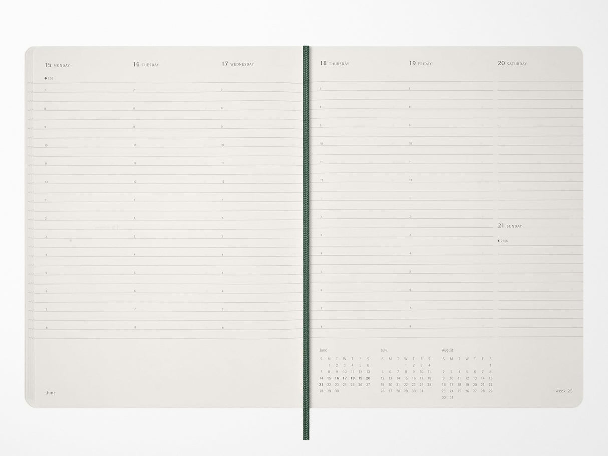 2026 Moleskine 15 Month Essential Weekly Vertical Planner - SAPPHIRE BLUE Softcover