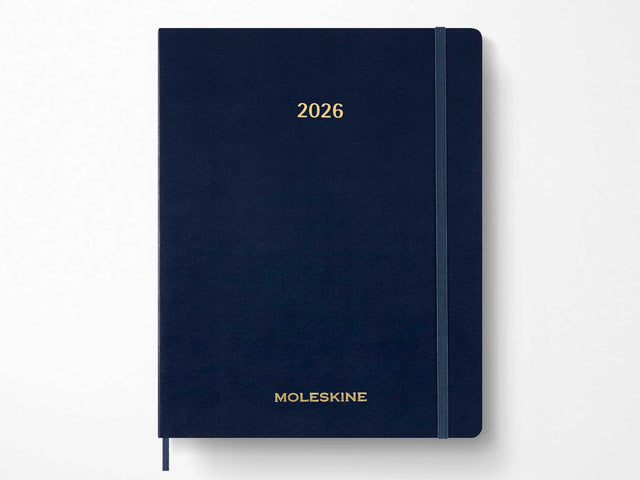 2026 Moleskine 15 Month Essential Weekly Vertical Planner - SAPPHIRE BLUE Softcover