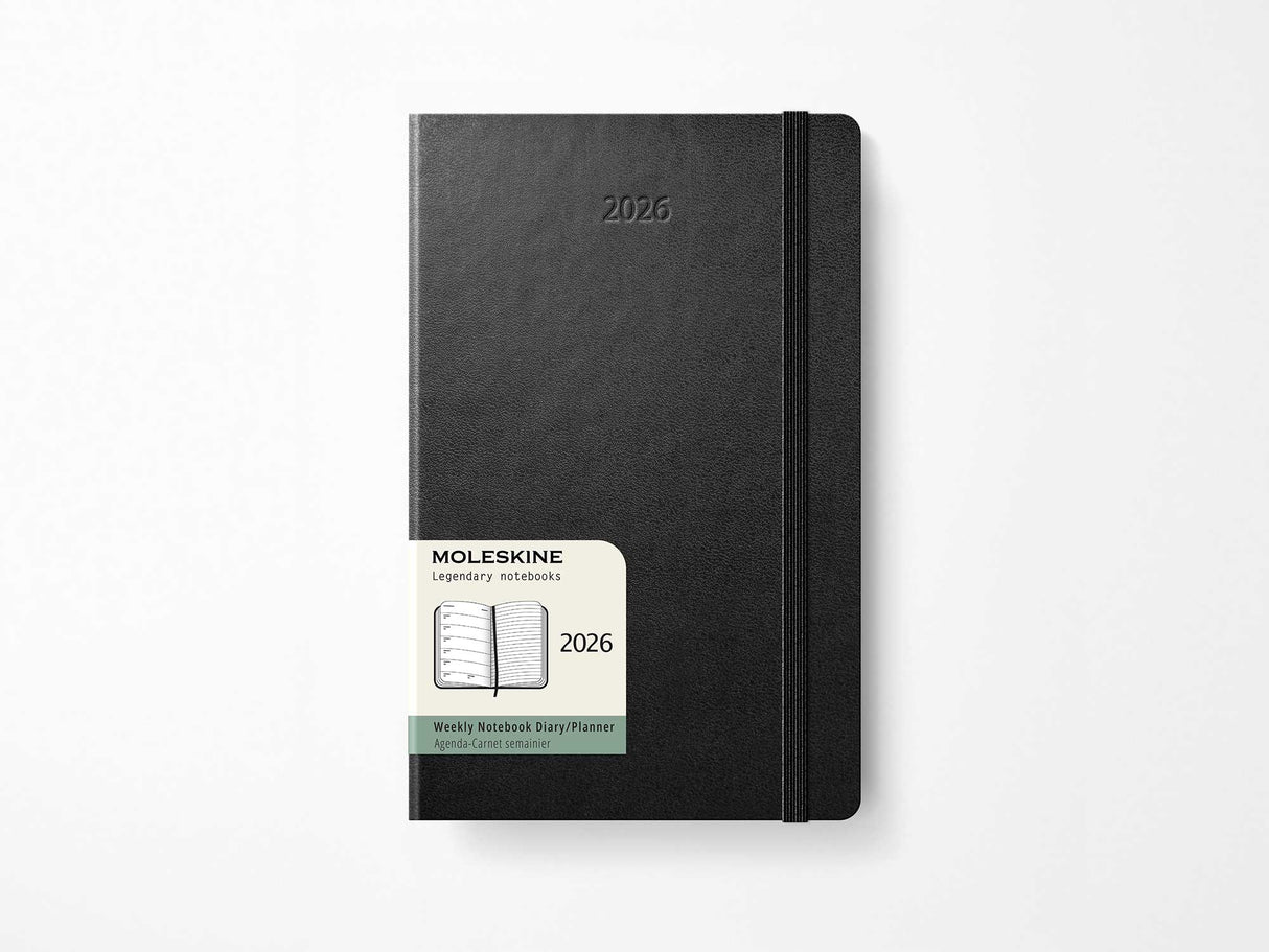 2026 Moleskine Classic Weekly Planner - BLACK Hardcover