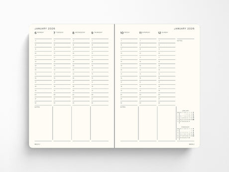 2027 Leuchtturm 1917 Week Planner - DUSTY ROSE