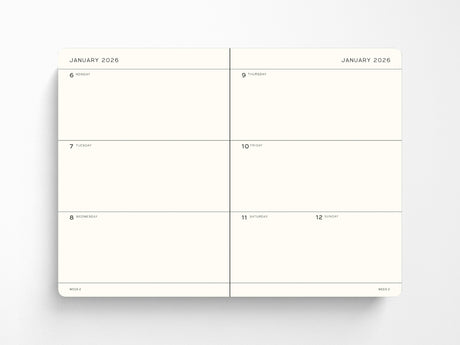 2027 Leuchtturm 1917 Weekly Planner - BLACK