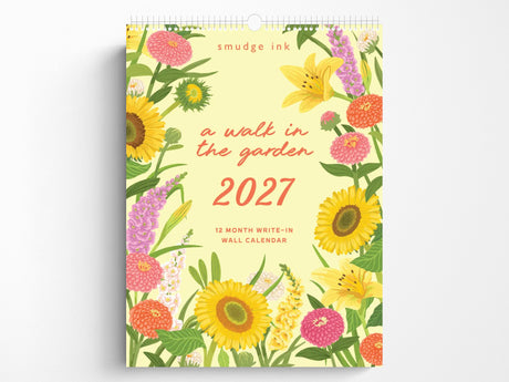 2027 Walk In The Garden Wall Calendar