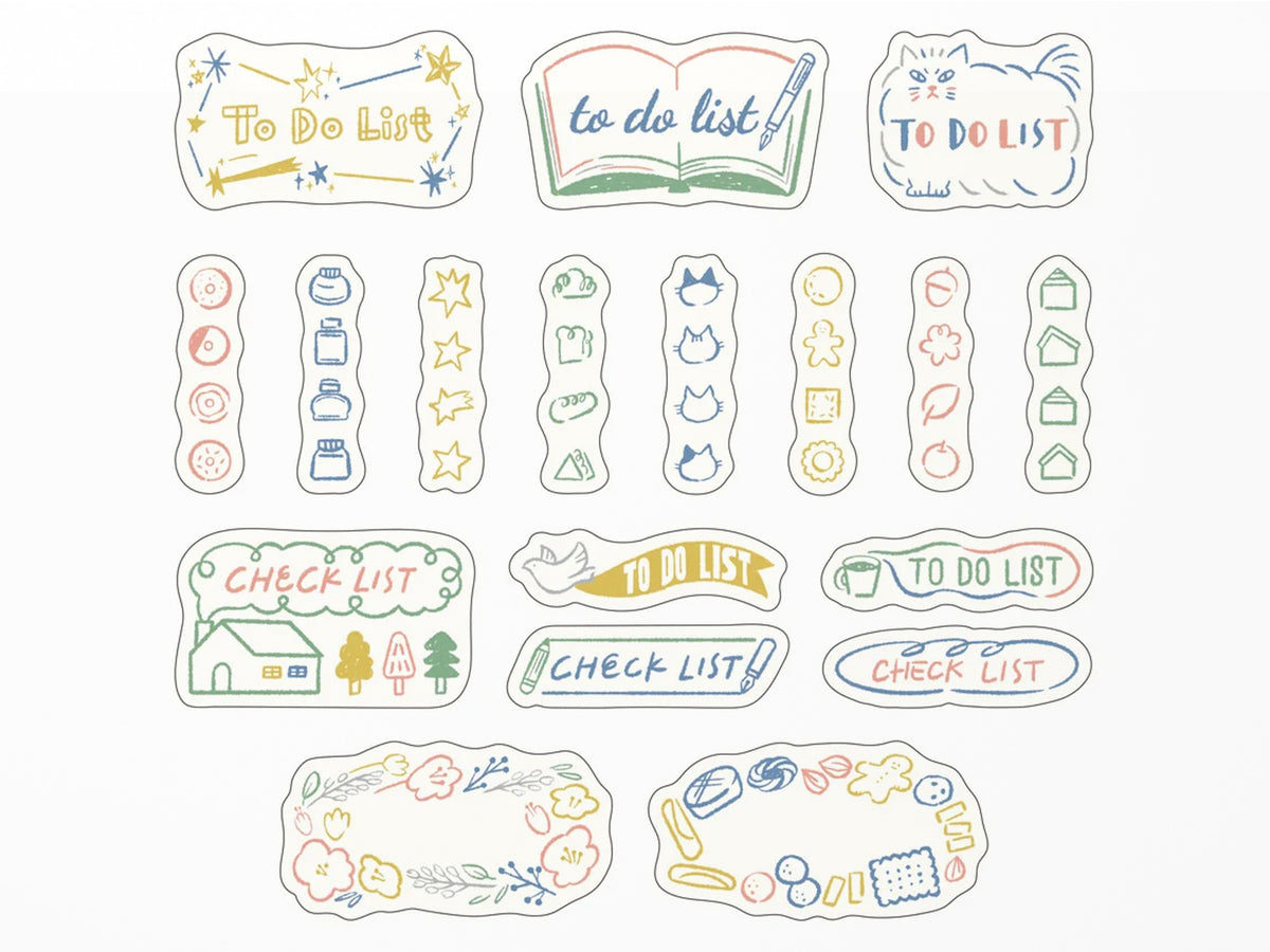 Midori Yuru Log Roll Sticker List
