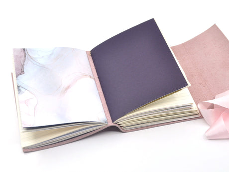 Rose Quartz One of a Kind Leather Journal