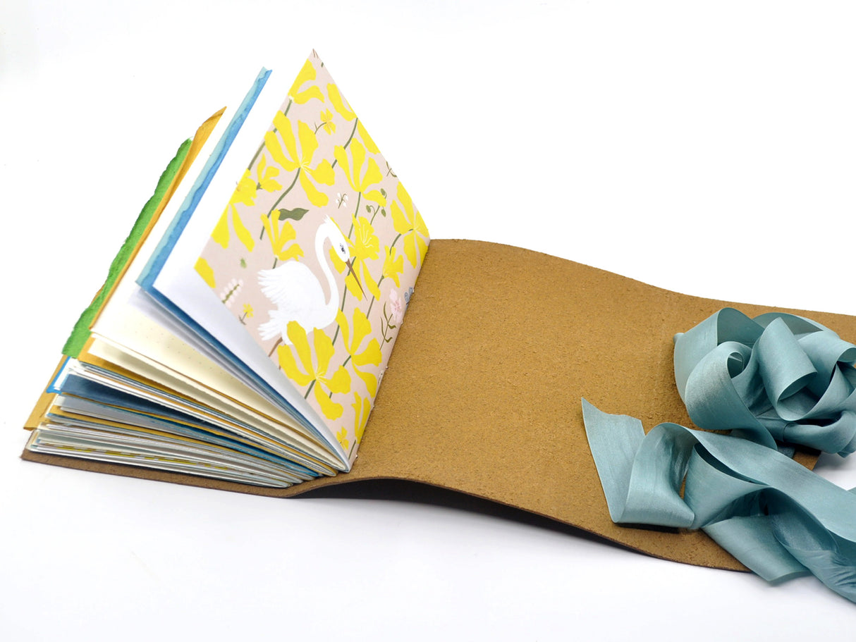 Beach Day One of a Kind Leather Journal