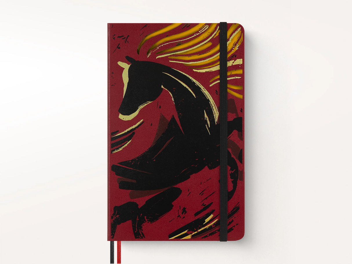 Moleskine Limited Edition 2026 Year of the Horse Notebook, Red Fire Horse
