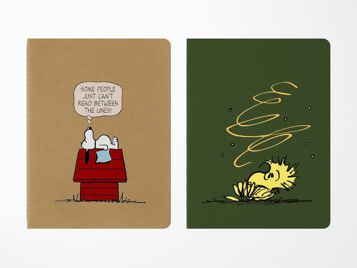 Moleskine Peanuts Limited Edition Cahier Journal - Snoopy and Wookstock Set of 2