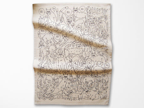 Snitty Kitty NO Tea Towel